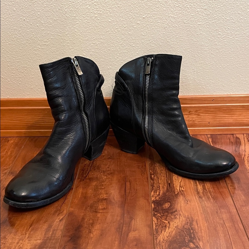 Vero Cuoio Black Leather Men's Boots size 38